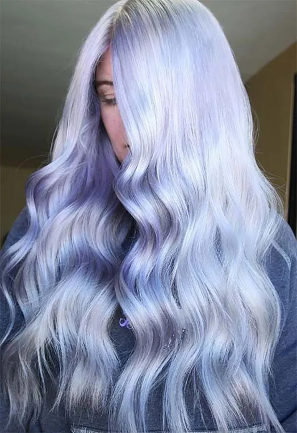 انواع ترکیب رنگ موی یخی زنانه؛ خنک، مدرن و ترند 2025 ! 18 Ice hair color combination 16
