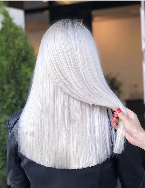 انواع ترکیب رنگ موی یخی زنانه؛ خنک، مدرن و ترند 2025 ! 21 Ice hair color combination 19