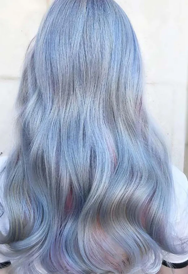 انواع ترکیب رنگ موی یخی زنانه؛ خنک، مدرن و ترند 2025 ! 24 Ice hair color combination 22