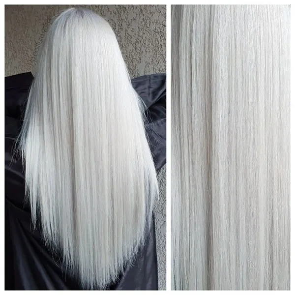 انواع ترکیب رنگ موی یخی زنانه؛ خنک، مدرن و ترند 2025 ! 26 Ice hair color combination 24