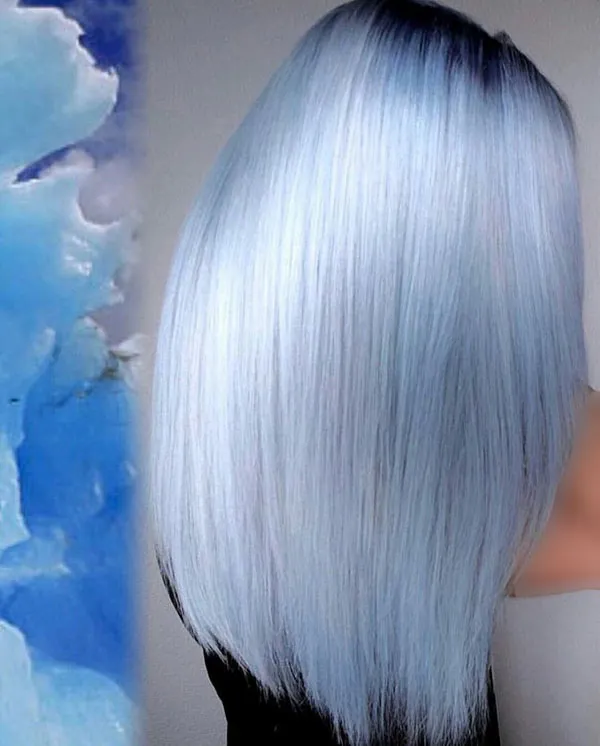 انواع ترکیب رنگ موی یخی زنانه؛ خنک، مدرن و ترند 2025 ! 27 Ice hair color combination 25