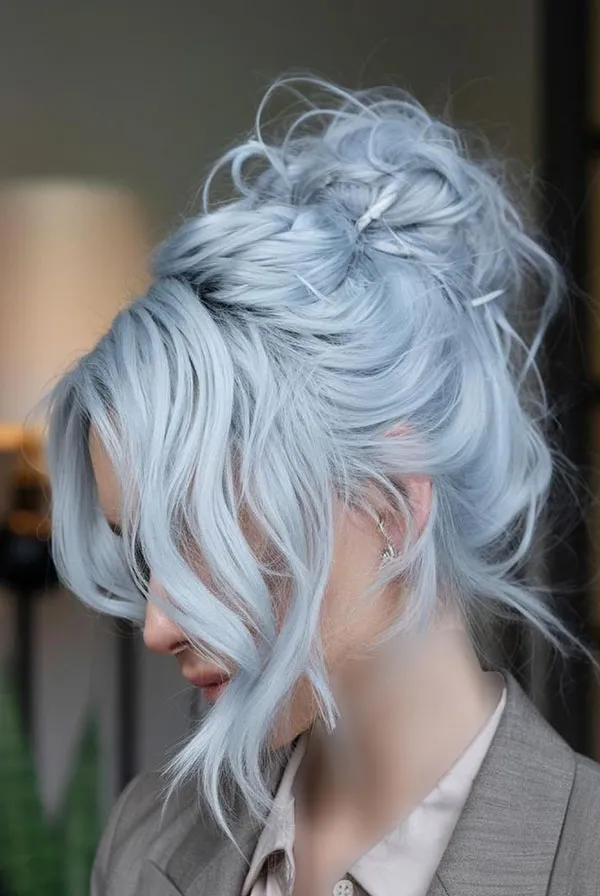 انواع ترکیب رنگ موی یخی زنانه؛ خنک، مدرن و ترند 2025 ! 32 Ice hair color combination 30