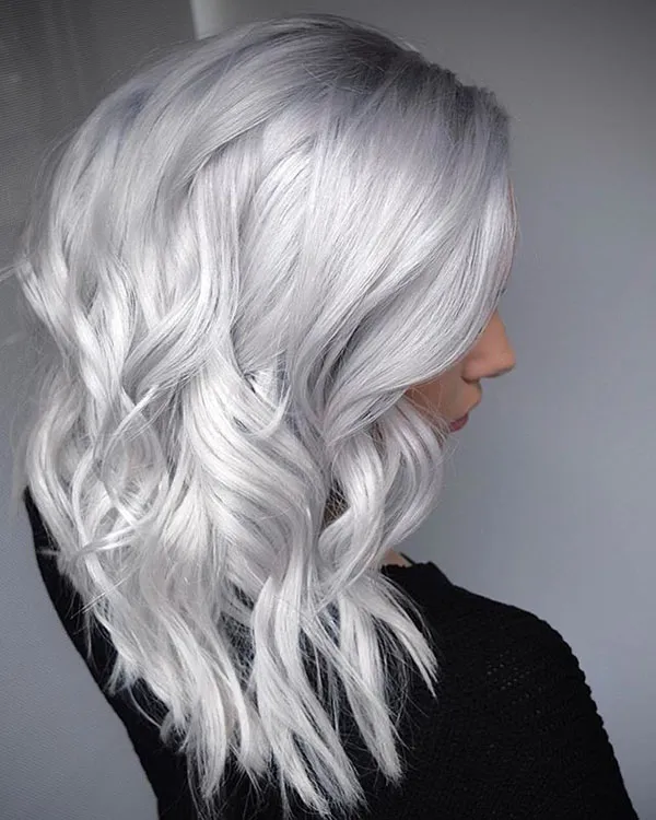 انواع ترکیب رنگ موی یخی زنانه؛ خنک، مدرن و ترند 2025 ! 11 Ice hair color combination 9