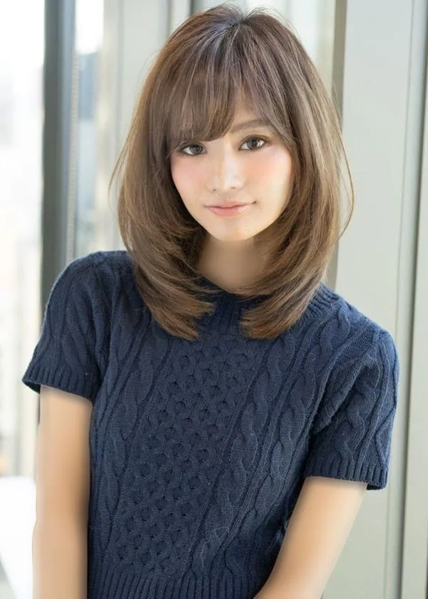 39 مدل مو لیر با چتری جدید ؛ استایل دخترونهای که مد شده! 4 Lear hairstyle with bangs 1