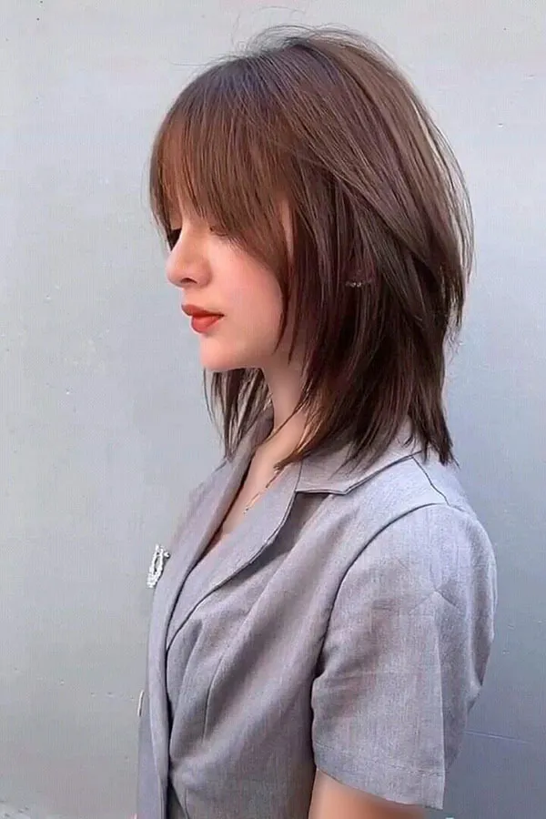 39 مدل مو لیر با چتری جدید ؛ استایل دخترونهای که مد شده! 31 Lear hairstyle with bangs 28