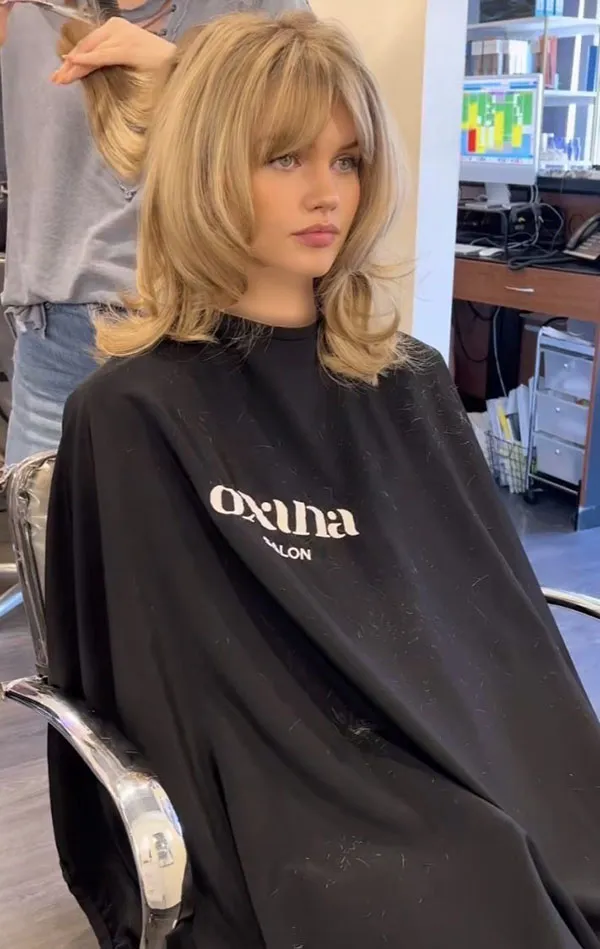 39 مدل مو لیر با چتری جدید ؛ استایل دخترونهای که مد شده! 13 Lear hairstyle with bangs 9