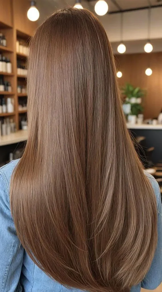 مدل رنگ مو نسکافه ای شکلاتی روشن؛ ترکیب شیرین و ترندی برای استایل 2025 14 Light chocolate Nescafe hair color 11