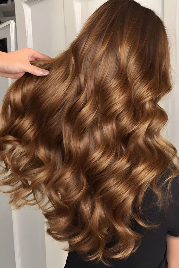 مدل رنگ مو نسکافه ای شکلاتی روشن؛ ترکیب شیرین و ترندی برای استایل 2025 19 Light chocolate Nescafe hair color 16