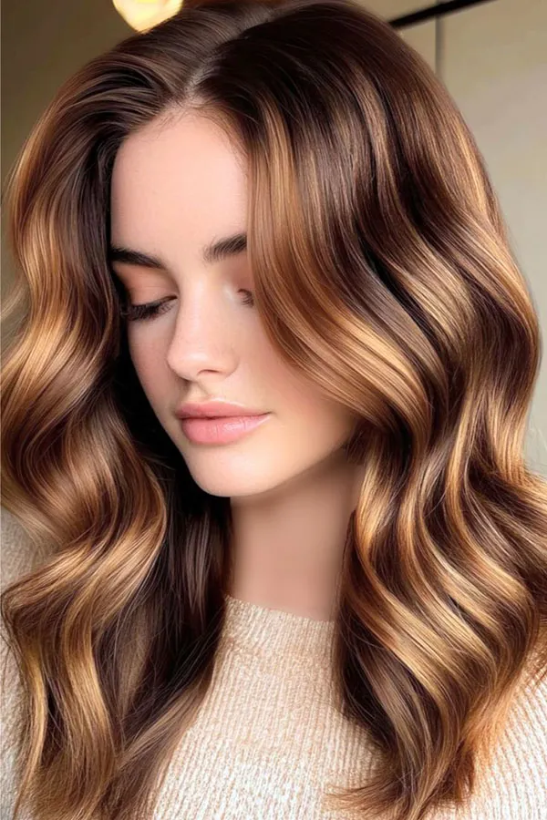 مدل رنگ مو نسکافه ای شکلاتی روشن؛ ترکیب شیرین و ترندی برای استایل 2025 23 Light chocolate Nescafe hair color 18