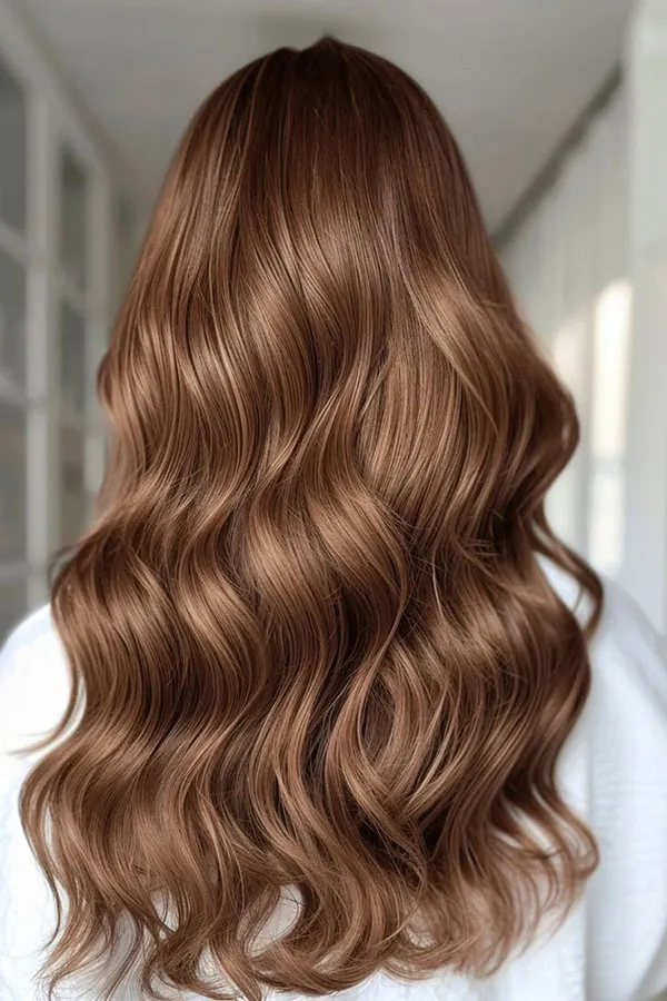 مدل رنگ مو نسکافه ای شکلاتی روشن؛ ترکیب شیرین و ترندی برای استایل 2025 24 Light chocolate Nescafe hair color 20