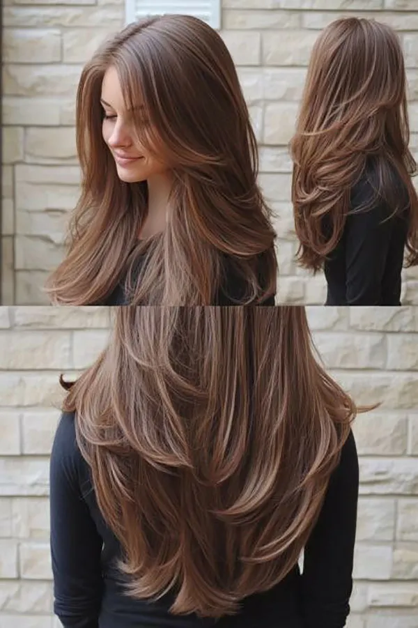 مدل رنگ فندقی روشن مو 2025؛ موهات مثل شکلات براق میشن 😍 5 Light hazel color 1