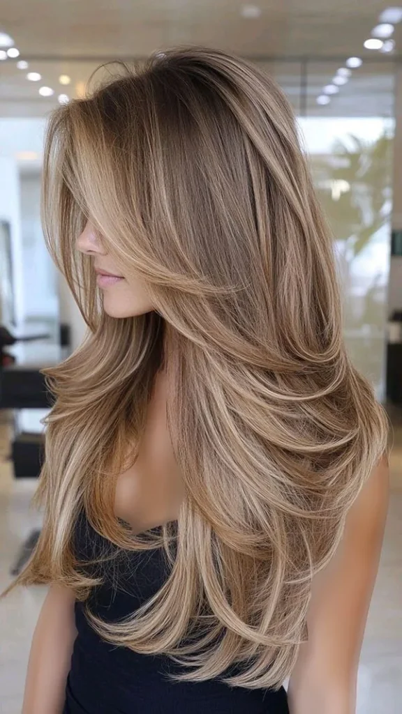 مدل رنگ فندقی روشن مو 2025؛ موهات مثل شکلات براق میشن 😍 19 Light hazel color 16