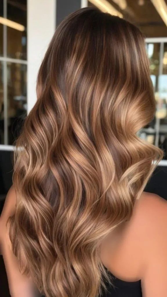 مدل رنگ فندقی روشن مو 2025؛ موهات مثل شکلات براق میشن 😍 32 Light hazel color 29