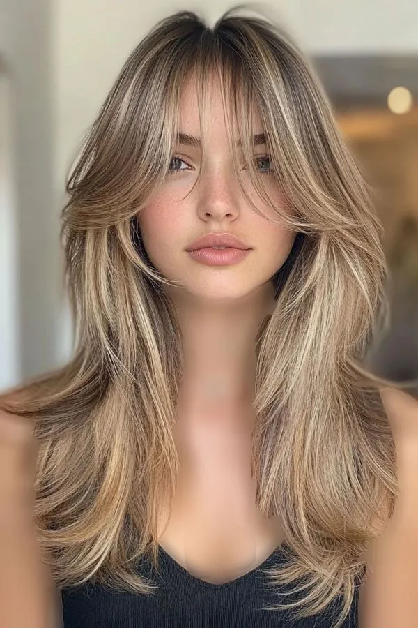 مدل رنگ فندقی روشن مو 2025؛ موهات مثل شکلات براق میشن 😍 33 Light hazel color 30