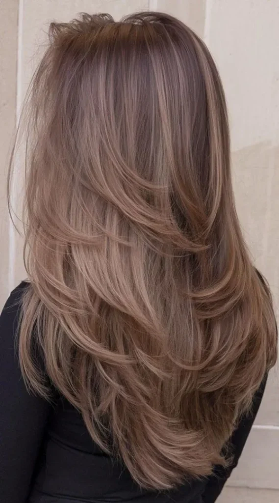 مدل رنگ فندقی روشن مو 2025؛ موهات مثل شکلات براق میشن 😍 35 Light hazel color 32