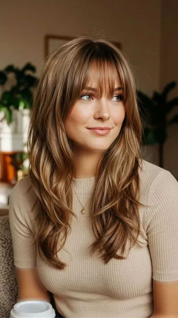 مدل رنگ فندقی روشن مو 2025؛ موهات مثل شکلات براق میشن 😍 9 Light hazel color 6