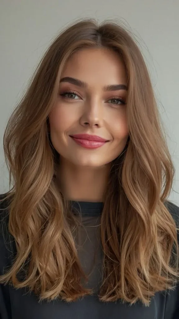 مدل رنگ فندقی روشن مو 2025؛ موهات مثل شکلات براق میشن 😍 11 Light hazel color 8