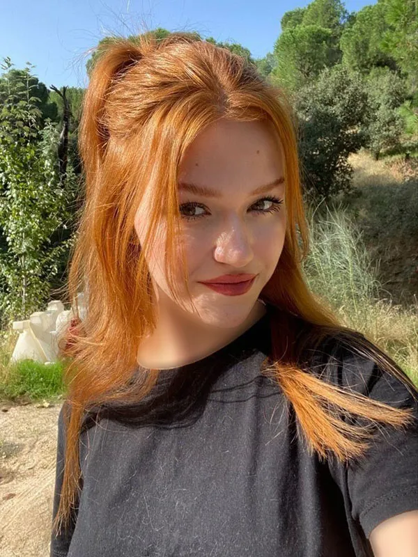 Light henna hair color 14