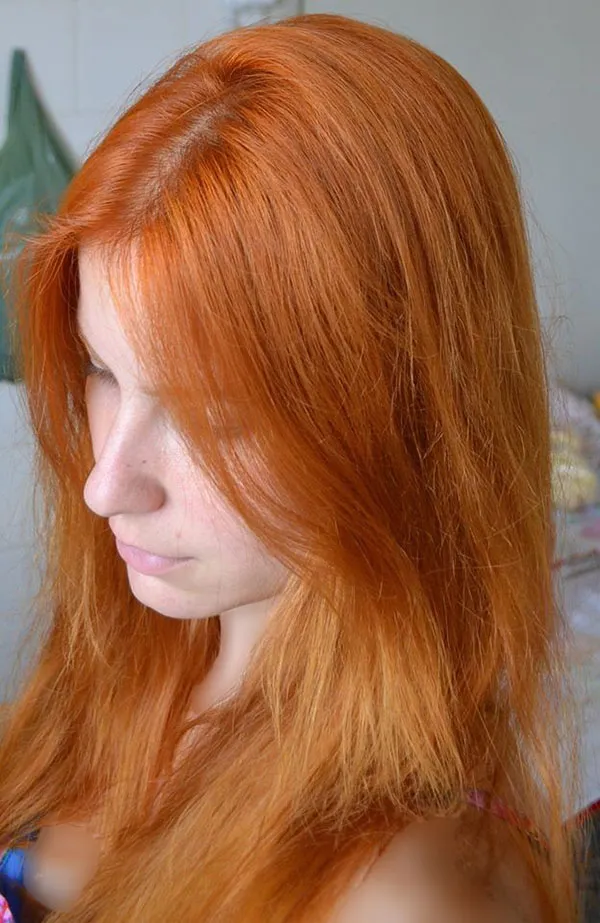 Light henna hair color 24