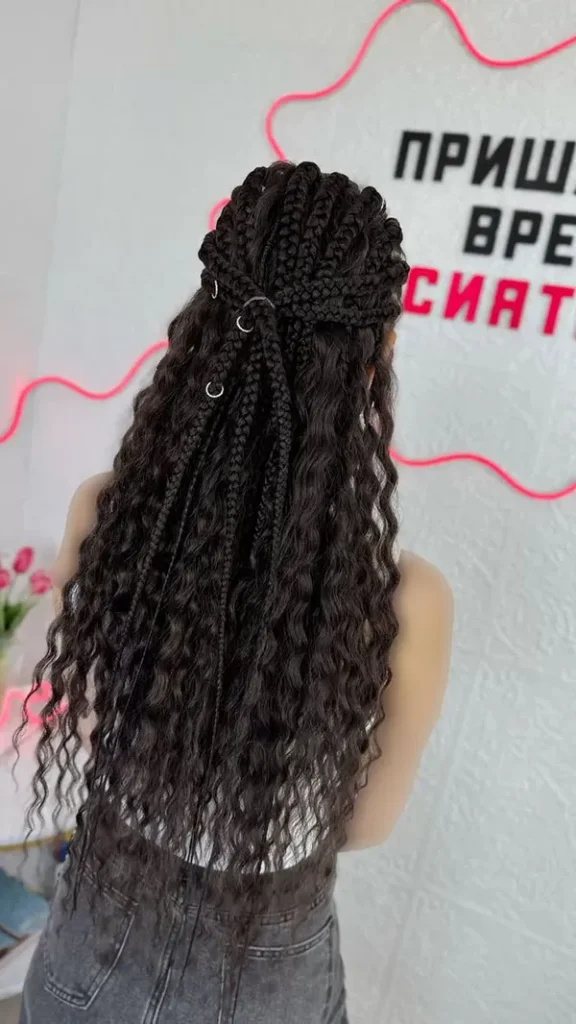 Long afro texture 10