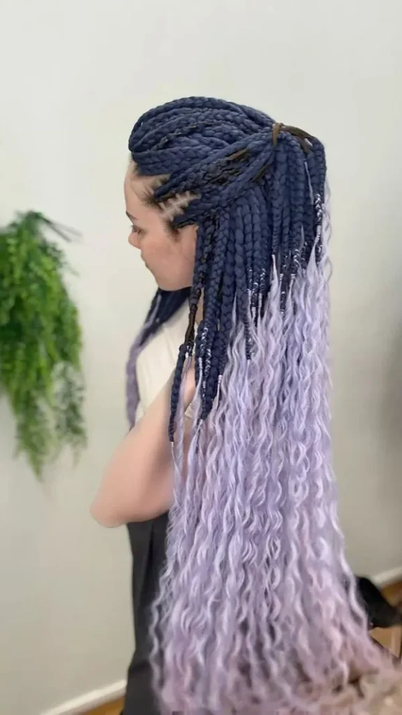 Long afro texture 13