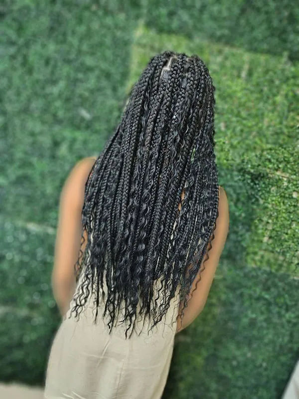 Long afro texture 16
