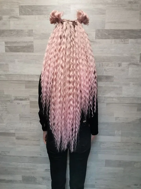 Long afro texture 20
