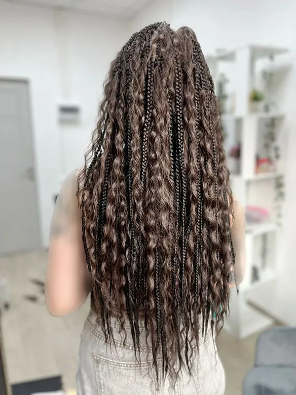 Long afro texture 22