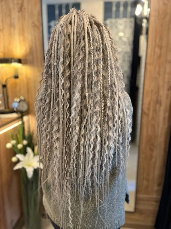 Long afro texture 25