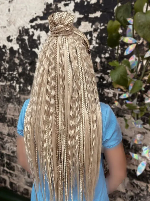 Long afro texture 27