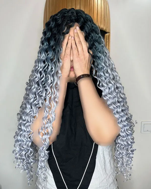 Long afro texture 29