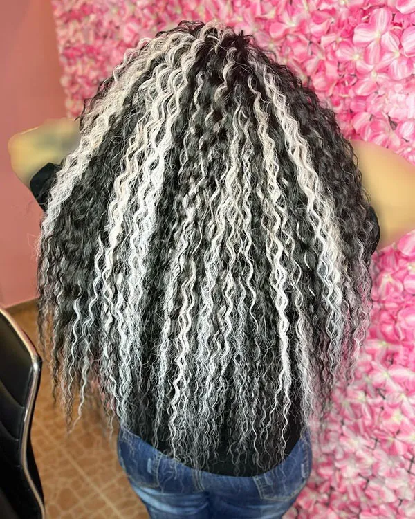Long afro texture 7