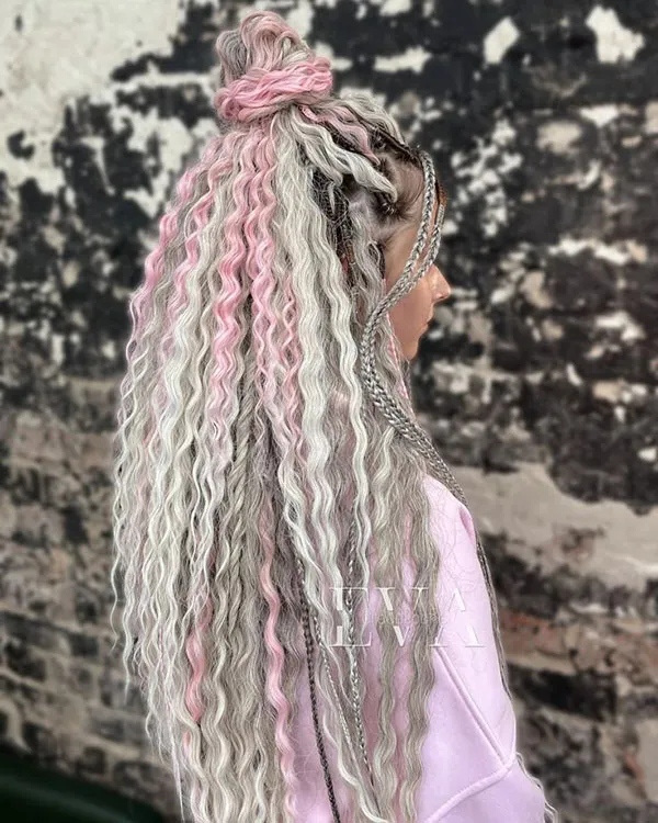 Long afro texture 9