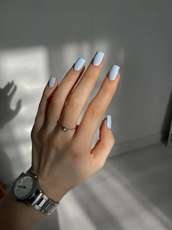 Nail manicure with varnish 23
