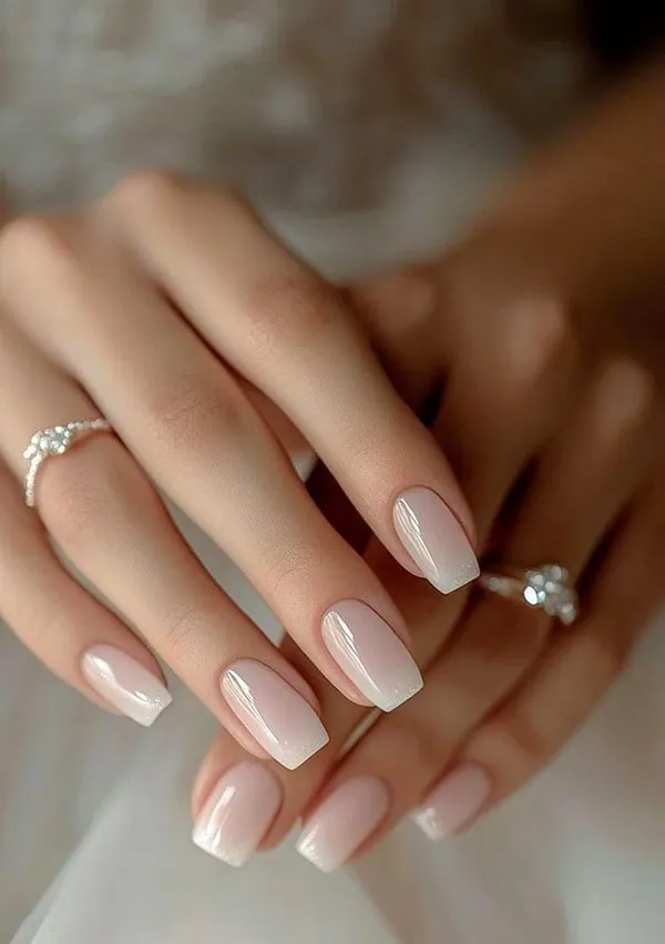 Nail manicure with varnish 29
