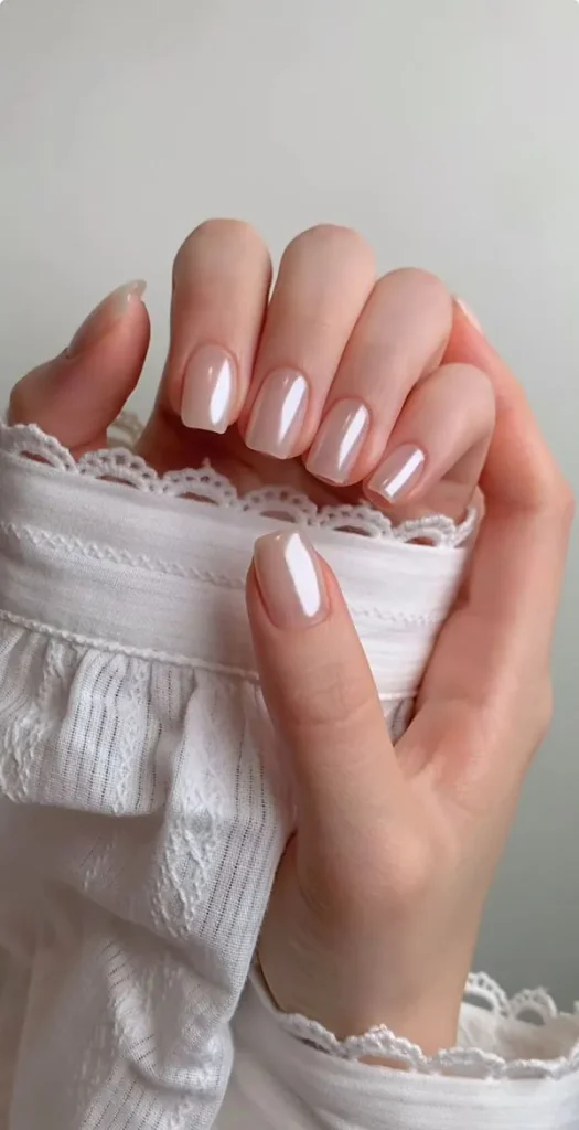 Nail manicure with varnish 9
