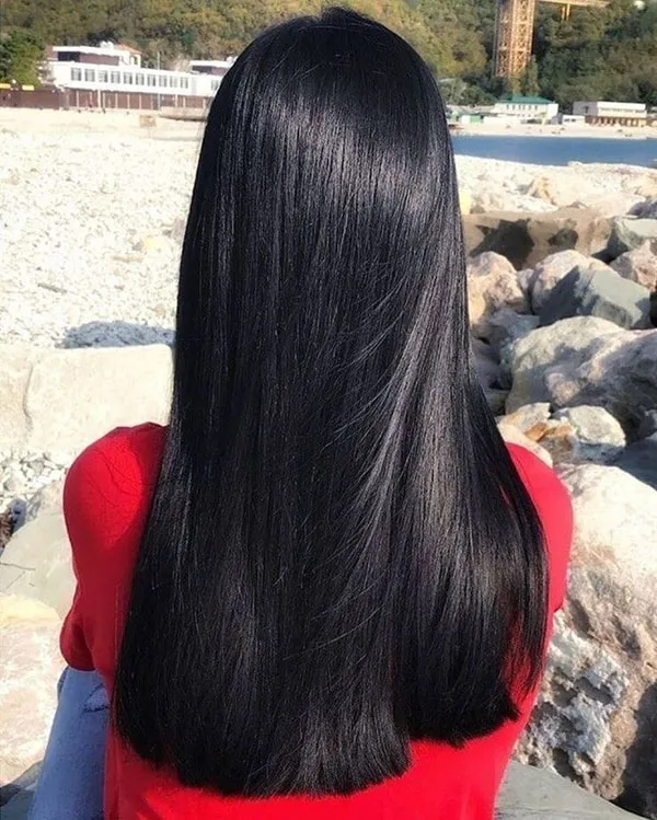 Natural black hair color 1