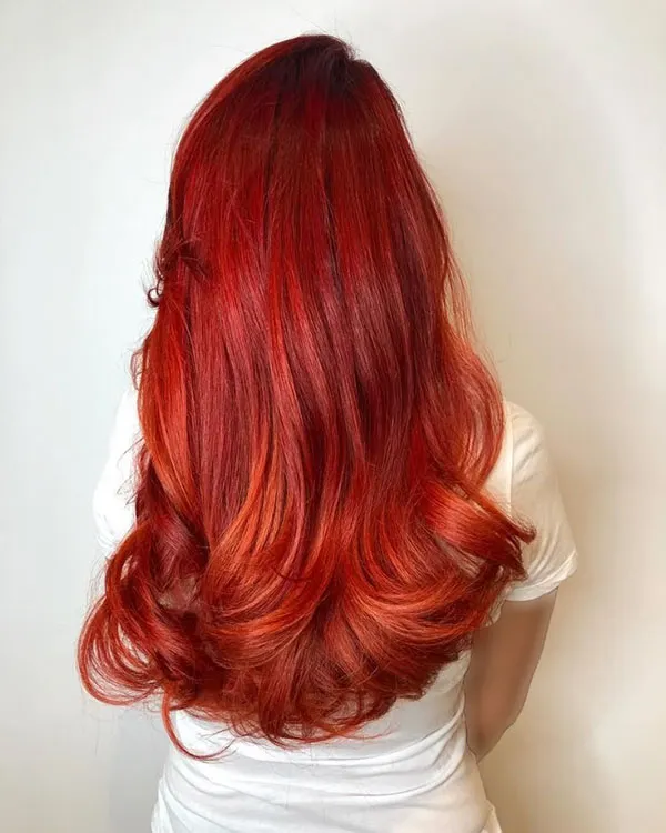 Natural red hair 1