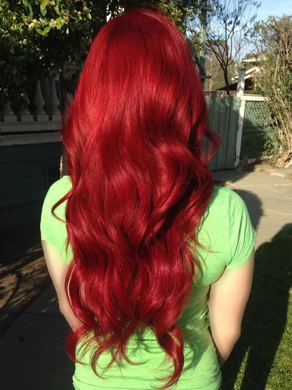 Natural red hair 10