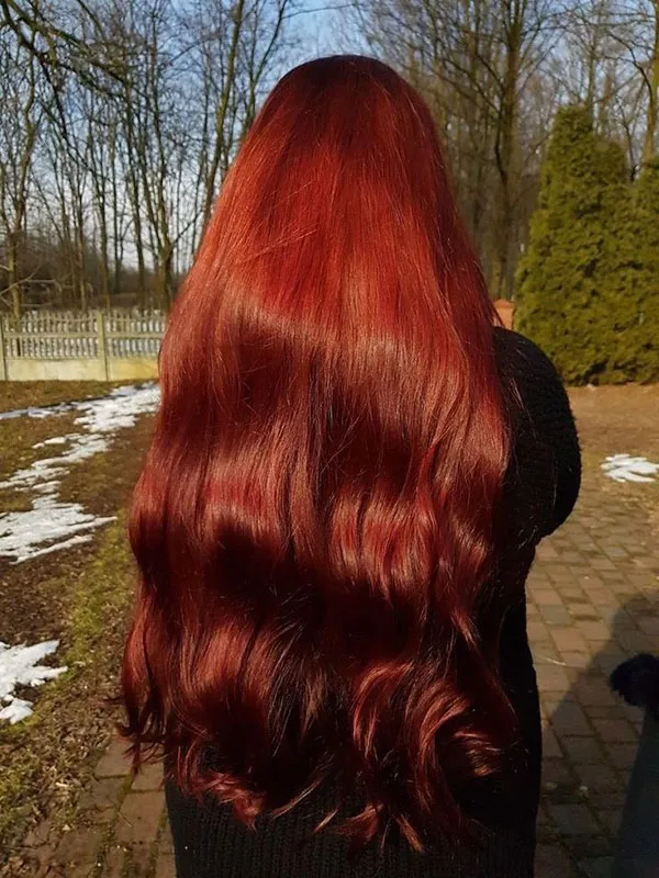 Natural red hair 14