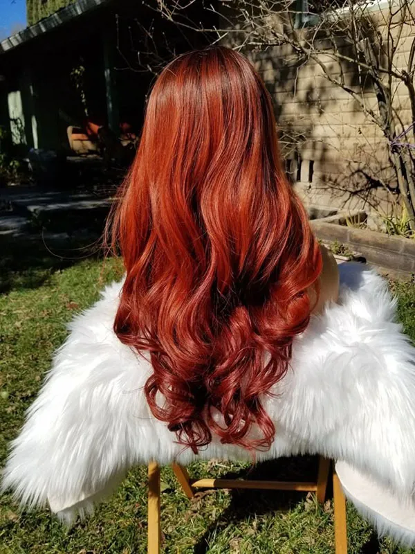 Natural red hair 23