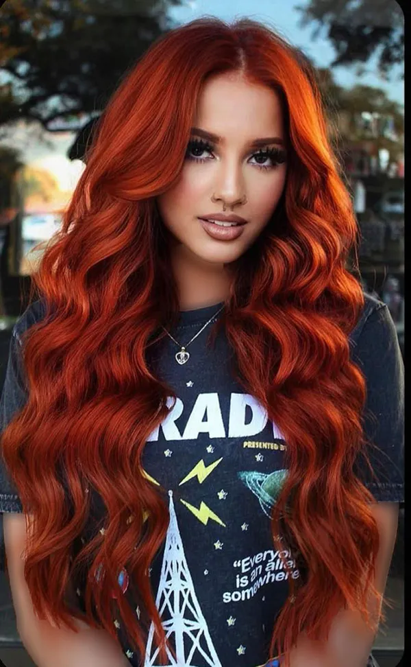 Natural red hair 28