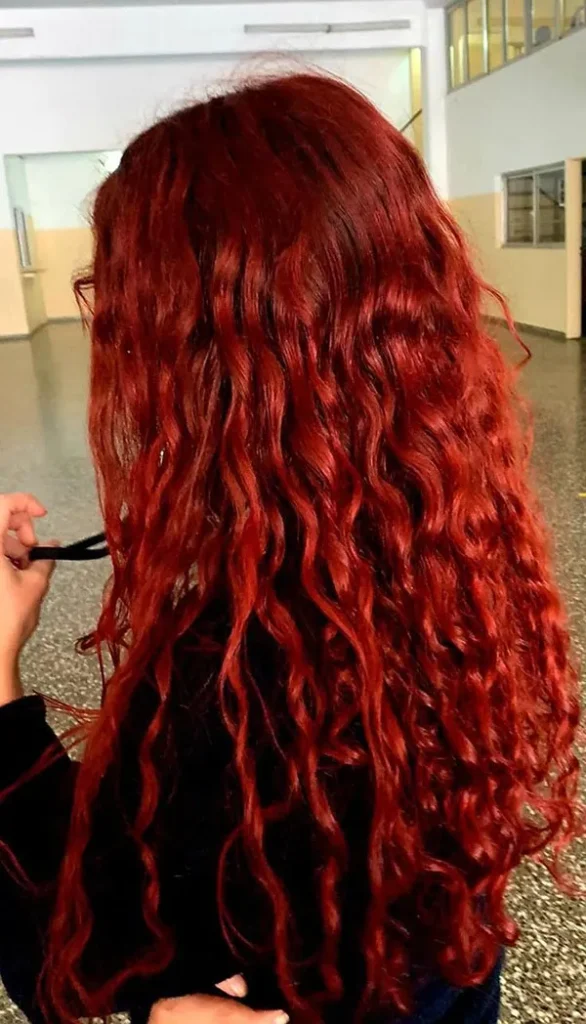 Natural red hair 30