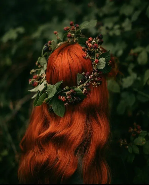 Natural red hair 32