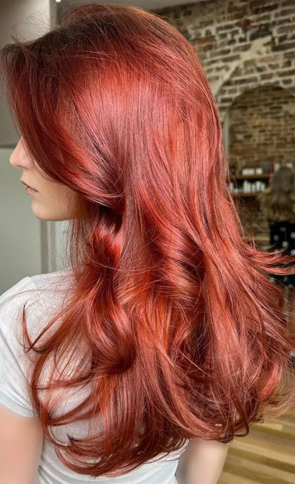 Natural red hair 34