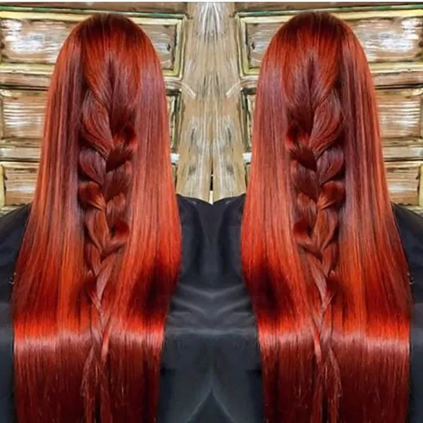 Natural red hair 6