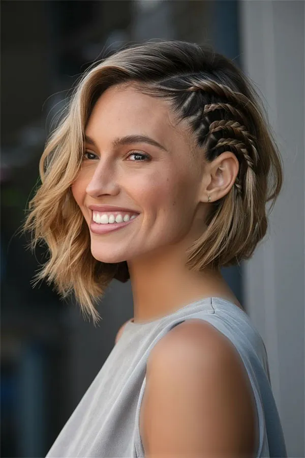 New short hair weave model for girls 18