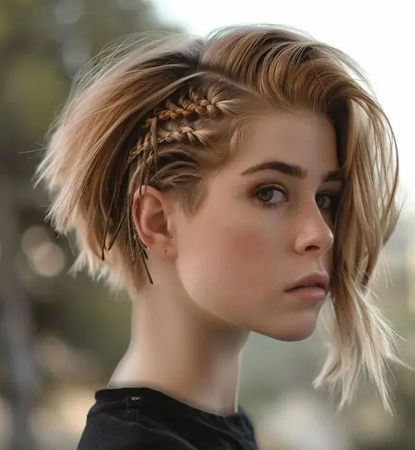 New short hair weave model for girls 20