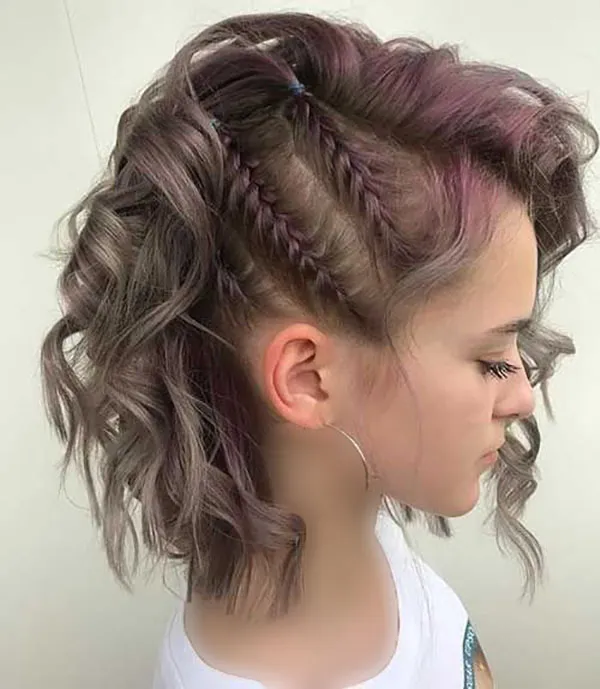 New short hair weave model for girls 8