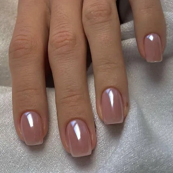 جدیدترین مدل ناخن رنگ های نود 1404؛ رنگای آرومی که ناخناتو زیباتر میکنه! 7 Nude nail designs 4